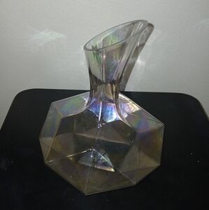 Elegant Iridescent Glass Decanter